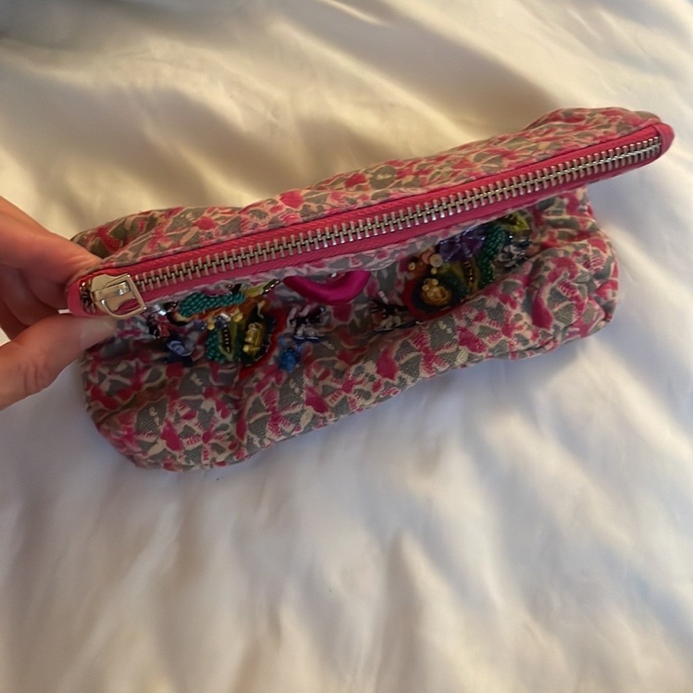 Anthropologie monogrammed J pouch - Picture 3 of 7